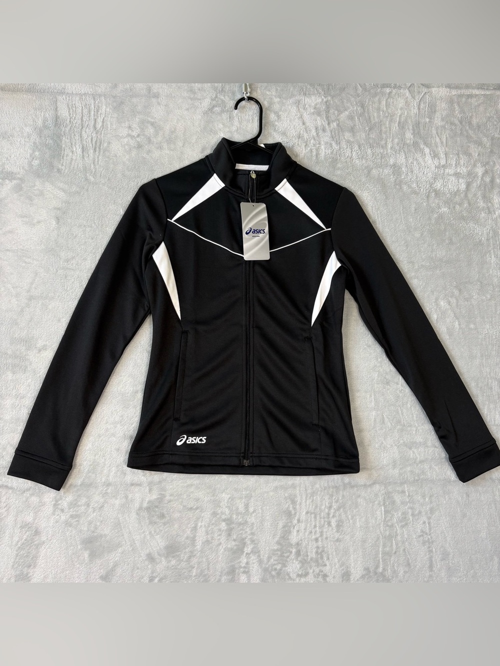 NWT ASICS JR CALI JACKET UNISEX MEDIUM FULL ZIP  ATHLETIC ACTIVEWEAR